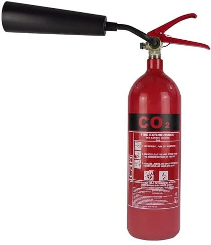 iCan 2kg CO2 Fire Extinguisher - UK Law Compliant - Safety First for Electrical Fires