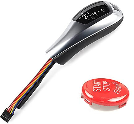 SIKUAI Kit de actualización de pomo de cambio de marchas LED automático Pomo de cambio de marchas para coche para Serie 3 E46 E36, Serie 5 E39 E60 E61 Serie 7 E38, X3 E83 X5 E53 Z3, Plat
