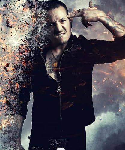 Schwagebo Singer Chester Bennington Poster Puzzle 1000 Teile Holzpuzzle Für Erwachsene Kinder Dekompressionsspiele Ga168Ec