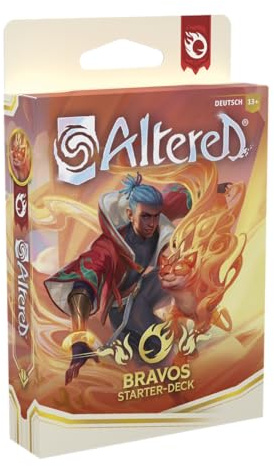 Equinox, Altered: Jenseits der Tore, Bravos Starter Deck, 40 Karten, Kojo, der Läufer - nicht-kampfbasiertes Gameplay, Sammel-Trading Card Game, Alter 13+, 2 Spieler, 20-30 Minuten, Deutsch