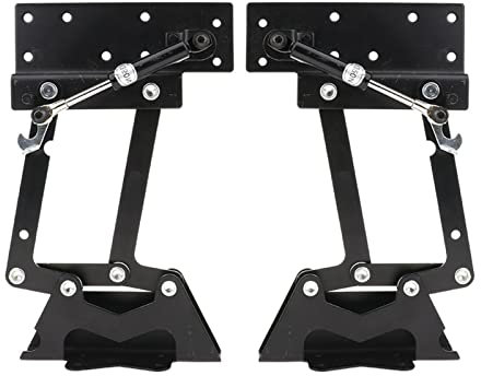 QPWYSH Bisagras, Marco De Elevación De Mesa De Centro De Elevación De 2 Piezas, Bisagra De Mesa De Centro Plegable, para Mesa De Centro, Escritorio De Computadora, Etc.