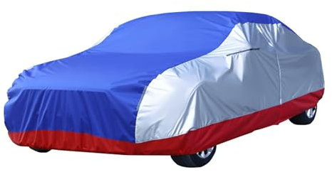 Auto Abdeckplane für Pontiac G8 2007-2009 wasserdichte Autoabdeckung Anpassbare Autoplane, mit Reißverschluss und winddichten Seilen staubdicht, UV-beständig Blau