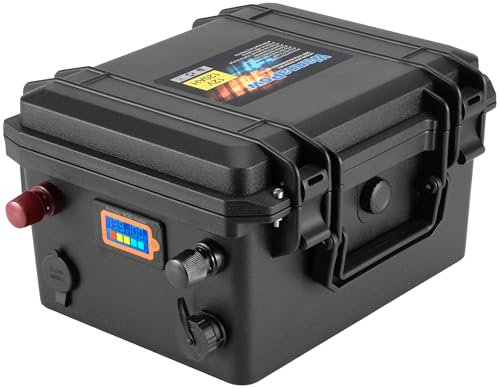 WannaPow Bateria Litio 12V 120Ah Lifepo4,Protección 100A BMS y 4000+ Ciclos Profundos, para Autocaravana,Barco,Hogar,Kit Panel Solar,Camping,RV