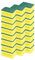 Spugne Abrasiva Salvadita 24 Pezzi Spugna Piatti Doppia Fibra Antigraffio, Assorbe, Protegge, Resistente e di Lunga Durata, Rimuove Facilmente Unto e Cibo Bruciato