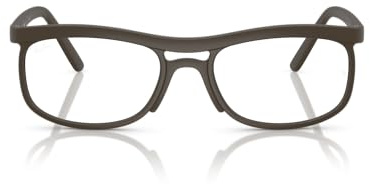 Ray-Ban Rx7254 Brillenrahmen für verschreibungspflichtige Brillen, quadratisch, Sandbraun/Demo-Gläser, 56 mm