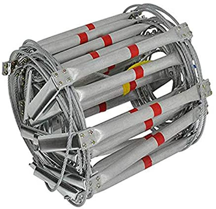 LKYLGYU Rope Ladder,Safety Ladder,Portable Emergency Escape Ladder 3 Swire Rope Ladder for High-Altitudes/12M/39.4Ft