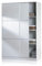 duehome | Armario de 2 Puertas Correderas, Barra de Colgar y Estantes, Armario para Dormitorio, Modelo Show, Acabado en Blanco Brillo, Medidas: 120 cm (Largo) x 200 cm (Alto) x 50 cm (Fondo)