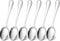 Tiokin Soup Spoons,6 Pieces 20.5cm Stainless Steel Tablespoons and Dinner Spoons, Dessert Spoons,Sliverware Dishwasher Safe