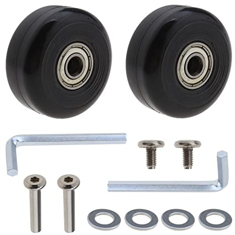 Kit de reparación de Ruedas para Maletas (2 Pares, 40 mm)