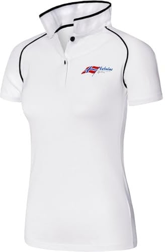 Nebulus Damen Poloshirt Oceans, Shirt, Sweatshirt, Polo, weiß - M/38