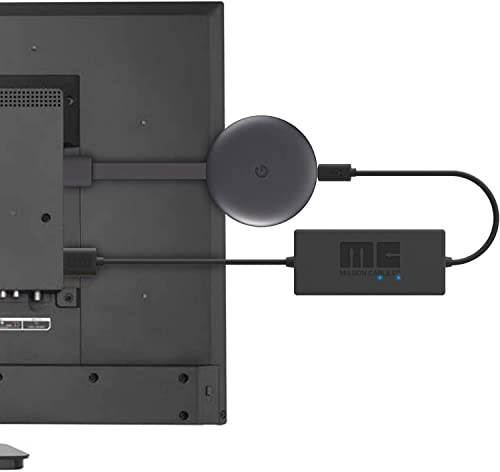 MISSION CABLES Mission - Cavo di alimentazione USB Chromecast Chromecast Ultra (cromato non incluso)