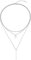 LEGITTA Damen Layered Kette mit Runder Plättchen Anhänger in Silber Zarte Kreis Mehrreihige Edelstahl Halskette aus Titan Nickelfrei