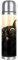 Bouteille d'eau isotherme en acier inoxydable pour boissons chaudes et froides Motif chat noir 500 ml