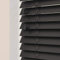 Custom Made To Measure Real Wooden Venetian Blinds with strings (50mm Slats) (Ink Black, 40cm - 60cm (Width) x Up To 120cm (Drop))