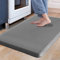 Carvapet rutschfest Küchenteppich Anti Ermüdungsmatte Küchenläufer Schaum-Stehmatten PVC Abwischbar Laufteppich Küchenmatte Bodenmatte (Grau,44x70cm)
