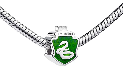 Harry Potter Sterling Silver Spacer Bead Slytherin