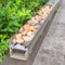 Canaletta Scolo Acqua Canale Di Scarico Con Griglia 3 Piedi, Patio Esterno Del Giardino Piastra Di Copertura Scarico Trincea/ Griglie Di Drenaggio Con Foro, Canali A Forma Di U Grondaie Facile Da Tagl
