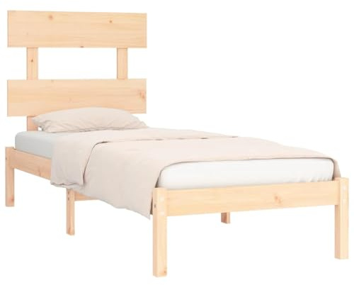 vidaXL Massivholzbett 90x200 cm