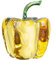 BESPORTBLE Kreative Kristall Chili Figurine Bell Pepper Dekoration Für Tisch Und Zuhause Deko Für Schlafzimmer Und Büro Stilvolle Chili Statue Als Grüner Pfeffer Goldgelb