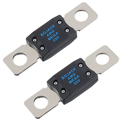 BOJACK MEGA/AMG Hochstromsicherung Bolt-on Sicherung 80A Ampere für PKW, LKW, Baufahrzeuge, Busse, Wohnwagen (Packung mit 2 ANM-Sicherungen 80A)
