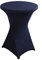 iEventStar Stretch Stehtisch Hussen Spandex Stehtischhussen Bartische Hochzeit Erstärkung im Fußbereich Rund Tischdecke für Bistrotisch Cocktail-Party (Marine, Ø 80-85 cm)