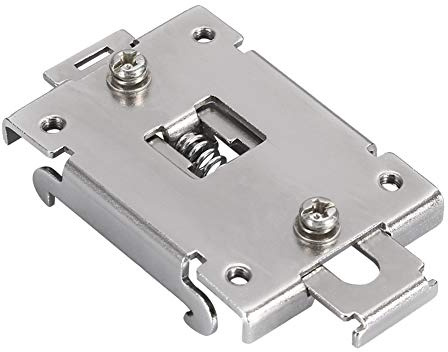 SSR-Relais DIN-Schienenmontage DIN-Schienen Montageadapter Edelstahl 35 mm Feste Halbleiterrelais-Clipklemme mit 2 Befestigungsschrauben
