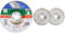 Bosch Accessories 5 Disque à tronçonner (accessoires meuleuse angulaire) & 2 pièces Disques diamantés (pour carrelage et matériaux de construction, Ø 125 mm)