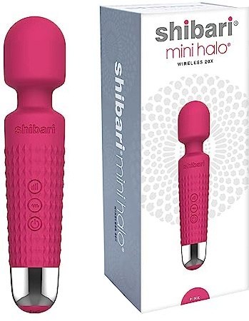 Shibari Mini Wand Vibrator Massager, Pink