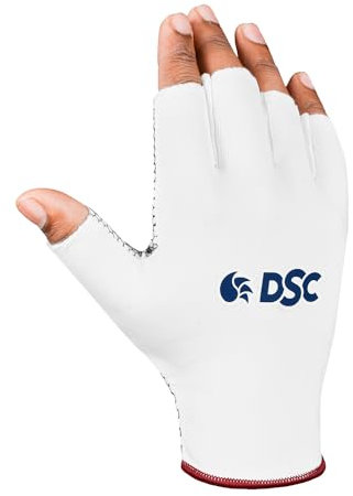 DSC Passion Cricket-Feldhandschuhe für Herren (Weiß, Größe: Herren) | Material: Baumwolle | Cricket-Ausrüstung | schnellere Schweißabsorption