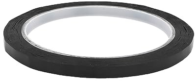 Rebower Einseitig Selbstklebend Polyester Folie Klebeband Hohe Temperatur Widerstand Flammhemmend [für Motoren Kondensatoren ] - 0.5cmx50m/Schwarz