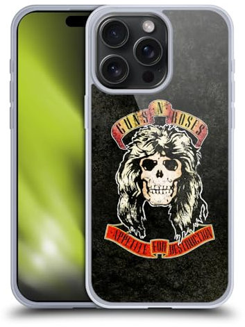 Head Case Designs Offizielle Guns N' Roses Adler Vintage Gelhülle [Militärischer Schutzgrad] Kompatibel Mit Apple iPhone 15 Pro Max Und Kompatibel Mit MagSafe