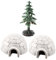 PRETYZOOM 1 Satz Eishaus-Dekoration Realistische Iglu-Figur Realistisches Iglu Weihnachtsminiaturfiguren Mini-iglu-Spielzeug Eishaus-Ornamente Kind Versteck Plastik Der Schnee