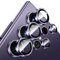 Fewdew Protection Objectif Caméra pour Samsung Galaxy S24 Ultra 5G 2024,9H Film lentill de Protection [Le verre rayure] [Ultra HD] Anneau individuel en métal Caméra Protecteur,Lot de 5,Violet