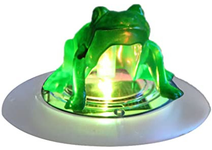 Pool Floating Lamp Waterproof Pool Pond Floating Lamp Frog Solar Lights for Pool Pond Garden Decoration Style2 Floating Flower Light Solar Floating Lights Pond Floating Light