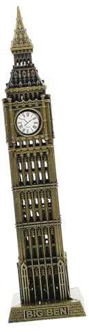 Baluue Metallisches Big Skulpturengebäude - Prägnante Londoner Turm Statue Als Dekoration - Oder Souvenir - Inklusive Londoner Wahrzeichen Und Big Uhr - Für Zuhause Und