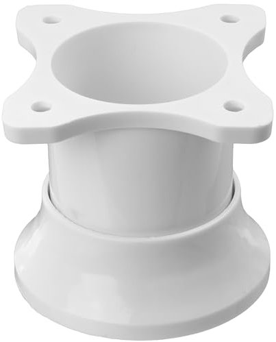 AERZETIX - C42488 - Set mit 4 verstellbaren nivellierbaren möbelfüßen Ø66mm - höhe 60mm - aus Kunststoff - Farbe weiß