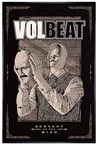 Grindstore Volbeat Maxi-Poster Servant of the Mind – schwarz glänzend gerahmt