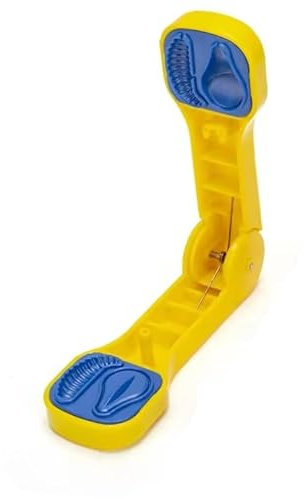 Set: 2 in 1 Forellenteig Former in realistischer Bienenmadenform und Tropfenform, Baitformer, gelb, grün oder rot + gratis Petri Heil! Aufkleber (gelb)