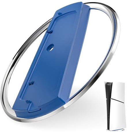 PRITOK Support vertical pour Playstation 5 : support pour Playstation 5 Slim, support PS5 Slim pour Playstation 5 Slim Discs et numérique, support vertical pour console PS5 Slim (bleu)