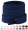 Stepace 2 Pares Cordones Planos de 100% algodón 8 mm de Ancho Cordones para Zapatillas y Zapatos Deportivas Cordones de Deportivo Reemplazo Azul Marino 80