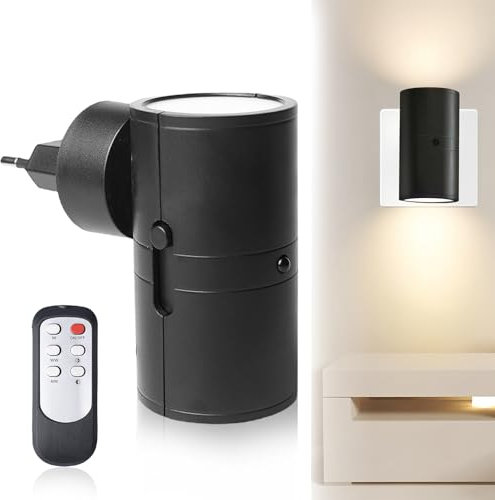 Veilleuse Prise Electrique, Lampe De Chevet, Veilleuse Prise Electrique Lampe Prise, Veilleuse Led 3 Couleurs Veilleuse Led Dimmable Avec Télécommand, Pour Chambre, Couloir, Escalier, Cuisine, Salon