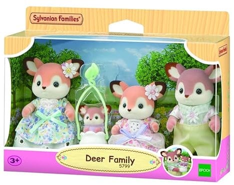 Sylvanian Families 5799 REH Familie, Tierfiguren Wald, Spielzeug für Kinder ab 3 Jahren