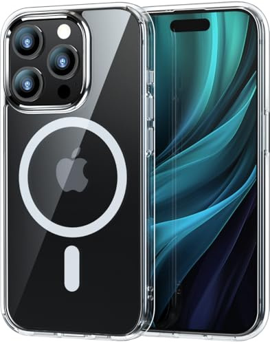 Premium Hülle für iPhone 15 Pro Max – Robust, stoßfest & stilvoll! Airbag-Technologie für Schutz auf Militärniveau. Kratzfest, griffig & sorgt für höchsten Komfort (Transparent, iPhone 15 Pro Max)