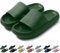Ciabatte Donna Uomo Estive Mare Pantofole Eleganti Piscina Spiaggia Sandali Nuvola Gomma Casa Antiscivolo Comode Doccia Morbide Slides Verde Scuro 260