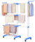 Oak & Tea Séchoir à Linge, Tour de 200 cm (Ailes Extensibles), Taille XXL, avec roulettes, 4 étages, Grand séchoir sur Pied, pour l'intérieur et l'extérieur, Bleu