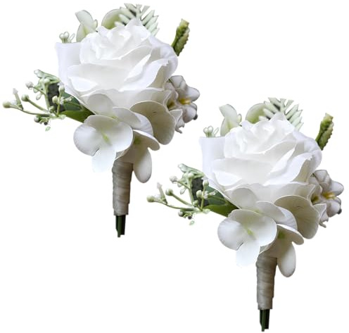 2 Stk Rose Ansteckblume, Boutonniere Anstecknadel, Hochzeit Ansteckblume(E)