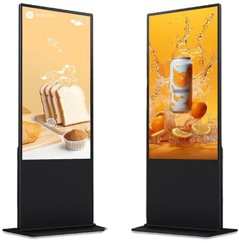 SUNBGRPYE Vertikales Werbedisplay, IPS-LCD-Bildschirm-Mediaplayer, UnterstüTzt Remote-WLAN + Geteilten Bildschirm + U-Disk-Erkennung, 1920 * 1080p, Kommerzieller Werbebildschirm,43in