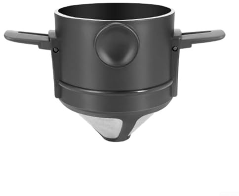 Pour Over Coffee Maker Paperless Coffee Filter Funnel for Single Cup Brewing, Portable Reusable Coffee Dripper for Camping Travel Home Office Kitchen(A)