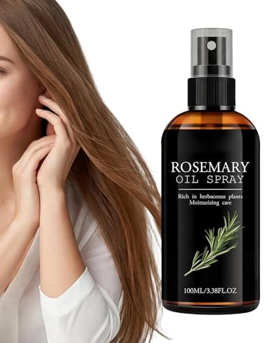 Spray Balsamo Leave In 100ml Olio di Rosmarino Nutriente Idratante | Idratante per Capelli per Donne Doppie Punte e Chiome Più Uso Domestico e in Viaggio