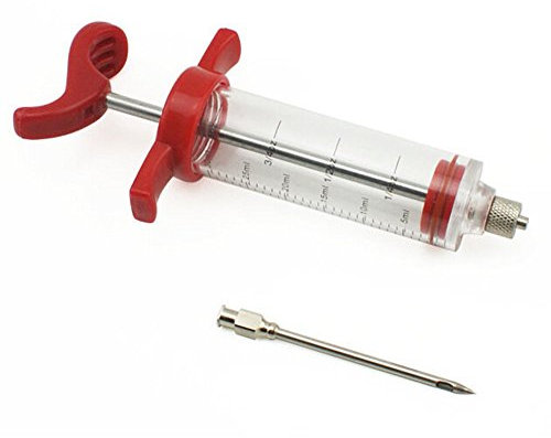 Fuduu.de Bratenspritze Gewürzspritze Marinadespritze BBQ Marinaden Gewürz Fleisch Spritze